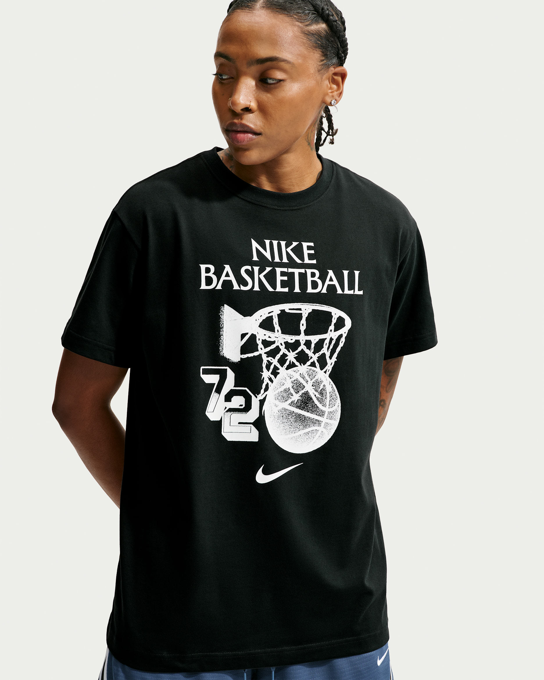 NIKE NOSHIRO BASKETBALL Tシャツ ブラック Nike Move Women's Dri-FIT Basketball T-Shirt. Nike.com